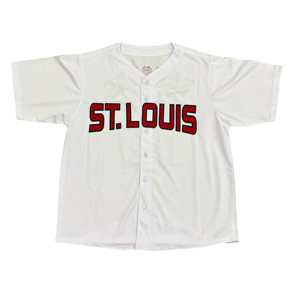 Jim Edmonds Autographed St. Louis (White #15) Custom Stitched Jersey - JSA