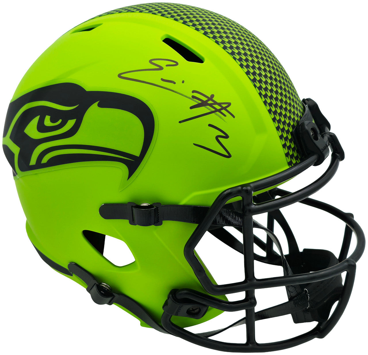 Nick Emmanwori Autographed Seattle Seahawks (RAVE Alternate) Deluxe Full-Size Replica Helmet - Beckett