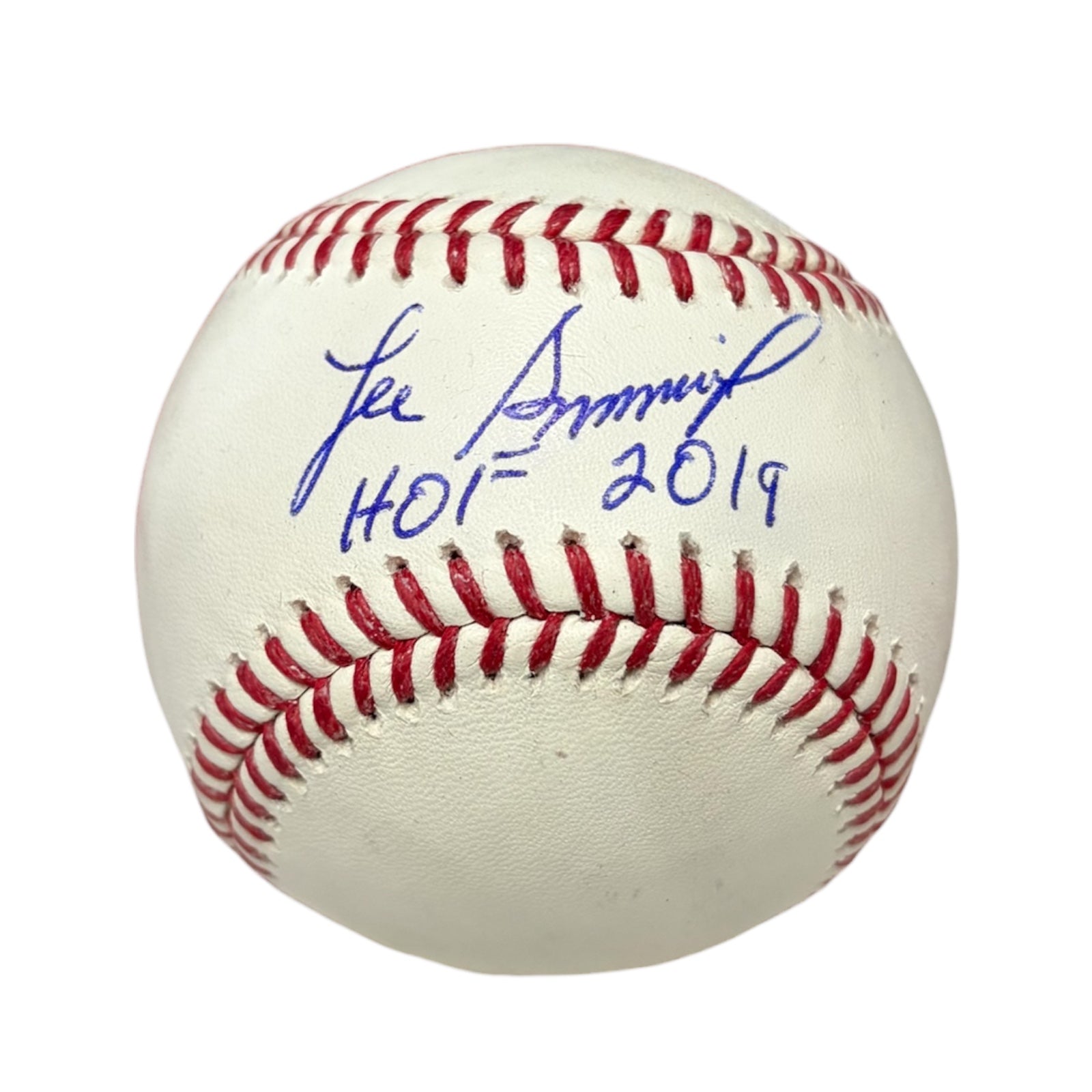 Lee Smith Autographed Official MLB Baseball w/ HOF 2019 - JSA