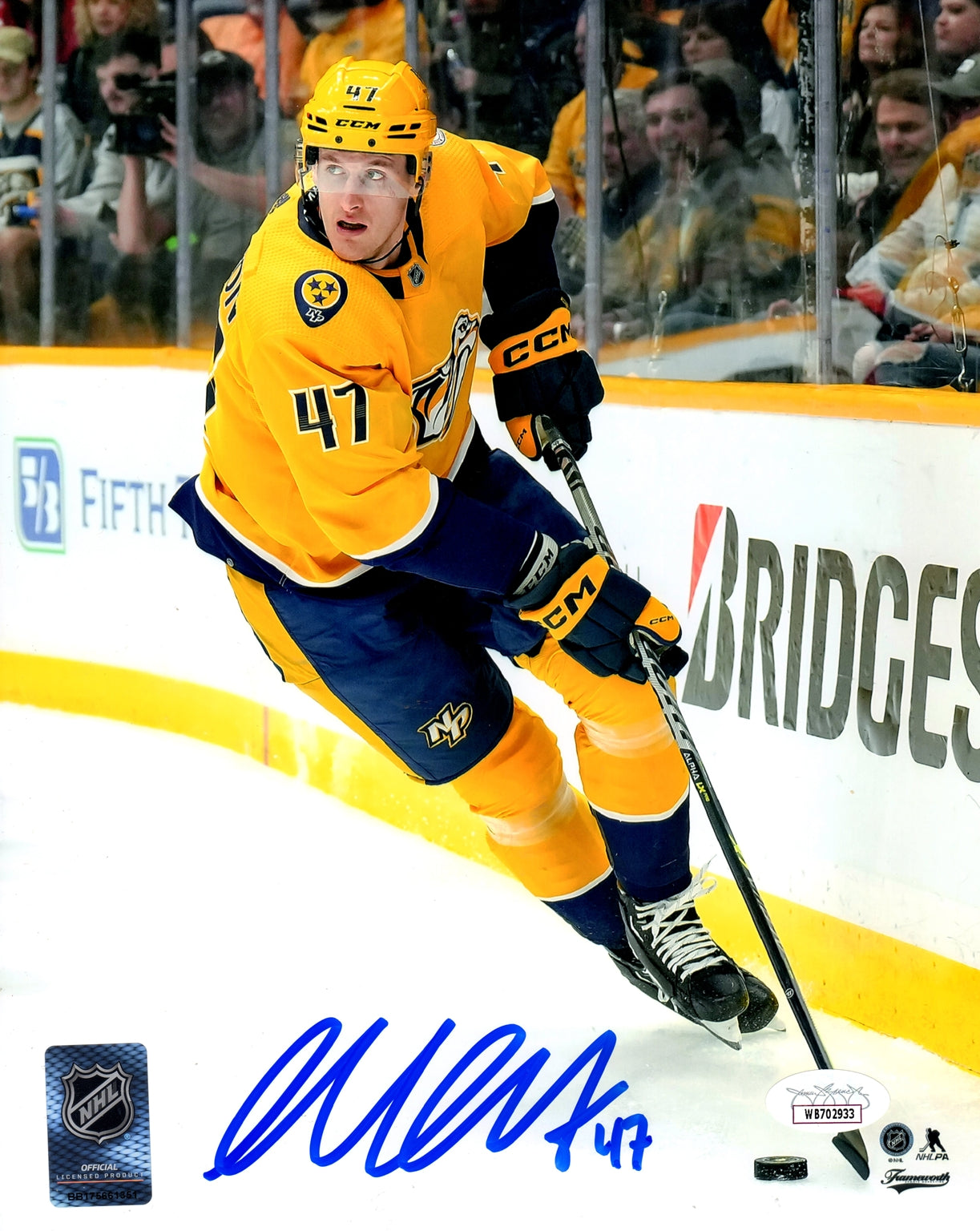Michael McCarron Autographed Nashville Predators 8x10 Photo - JSA