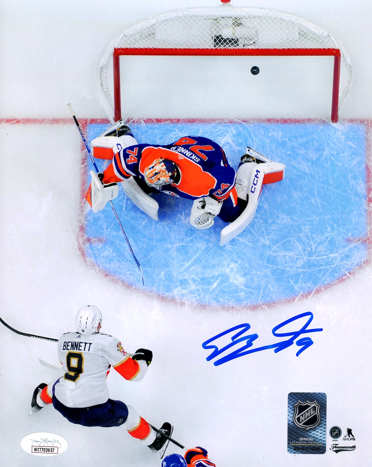 Sam Bennett Autographed Florida Panthers (Stanley Cup Goal) 8x10 Photo - JSA