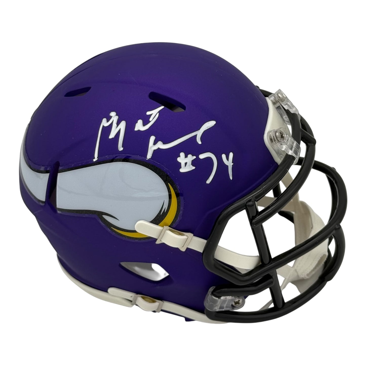 Bryant McKinnie Autographed Minnesota Vikings (Speed) Mini Helmet - JSA
