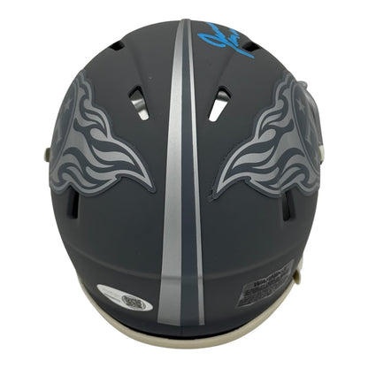Jevon Kearse Autographed Tennessee Titans (SLATE) Mini Helmet - JSA