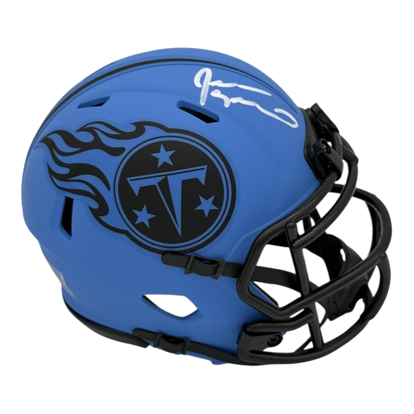 Jevon Kearse Autographed Tennessee Titans (RAVE) Mini Helmet - JSA