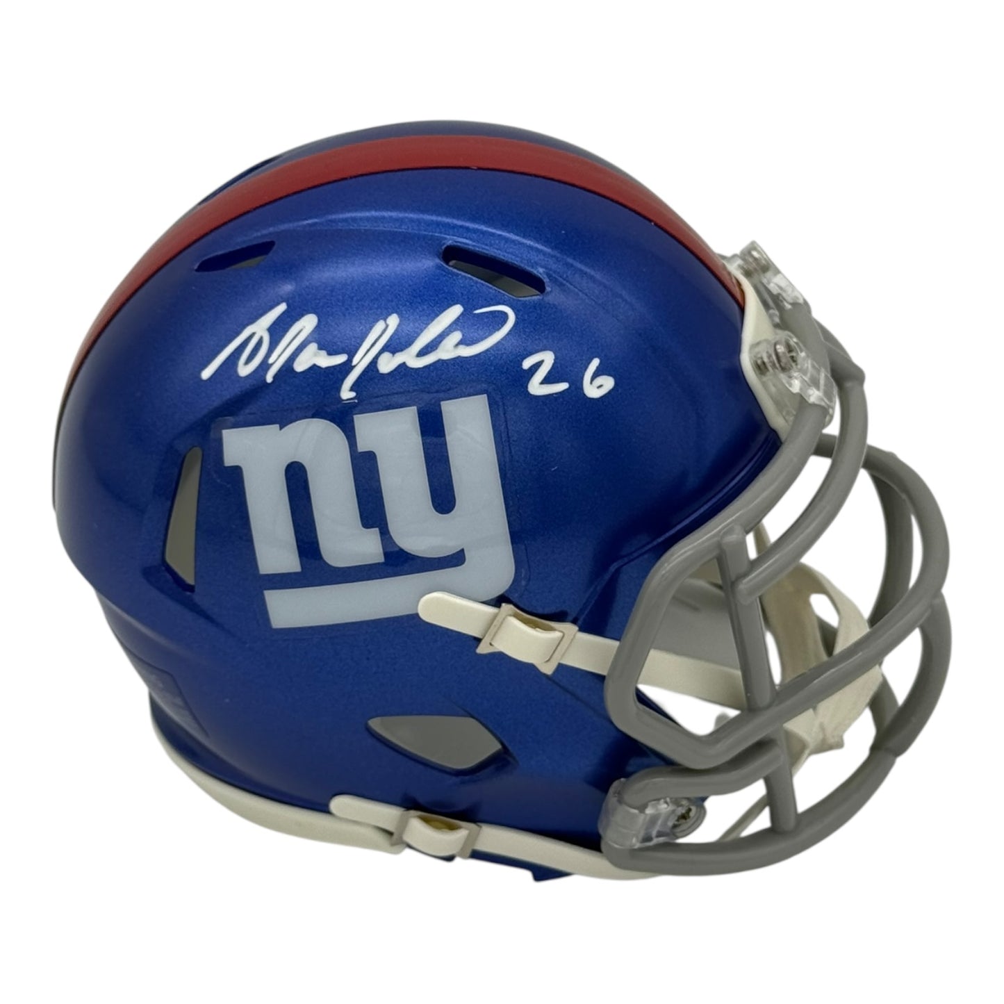 Antrel Rolle Autographed New York Giants (Speed) Mini Helmet - JSA