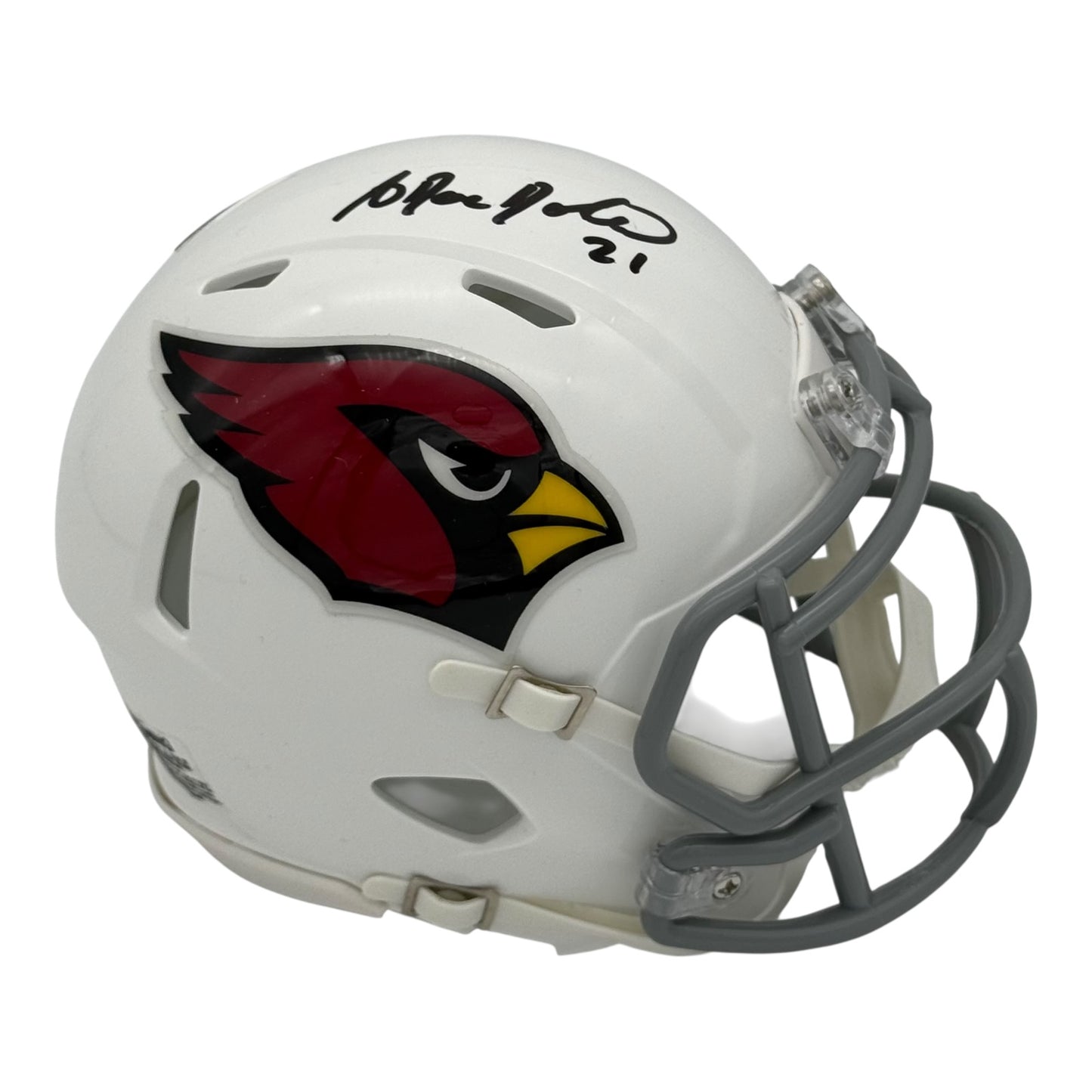 Antrel Rolle Autographed Arizona Cardinals (Speed) Mini Helmet - JSA