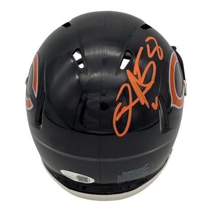 D.J. Williams Autographed Chicago Bears (Speed) Mini Helmet - JSA