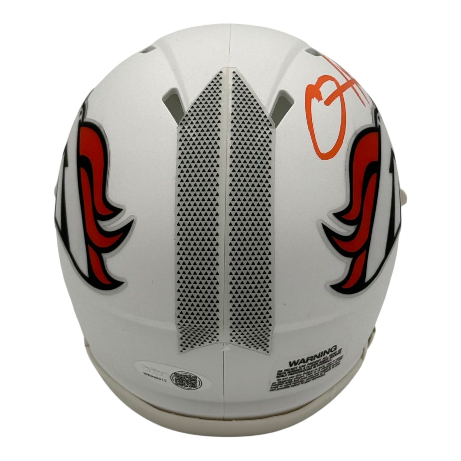 D.J. Williams Autographed Denver Broncos (Speed) Mini Helmet