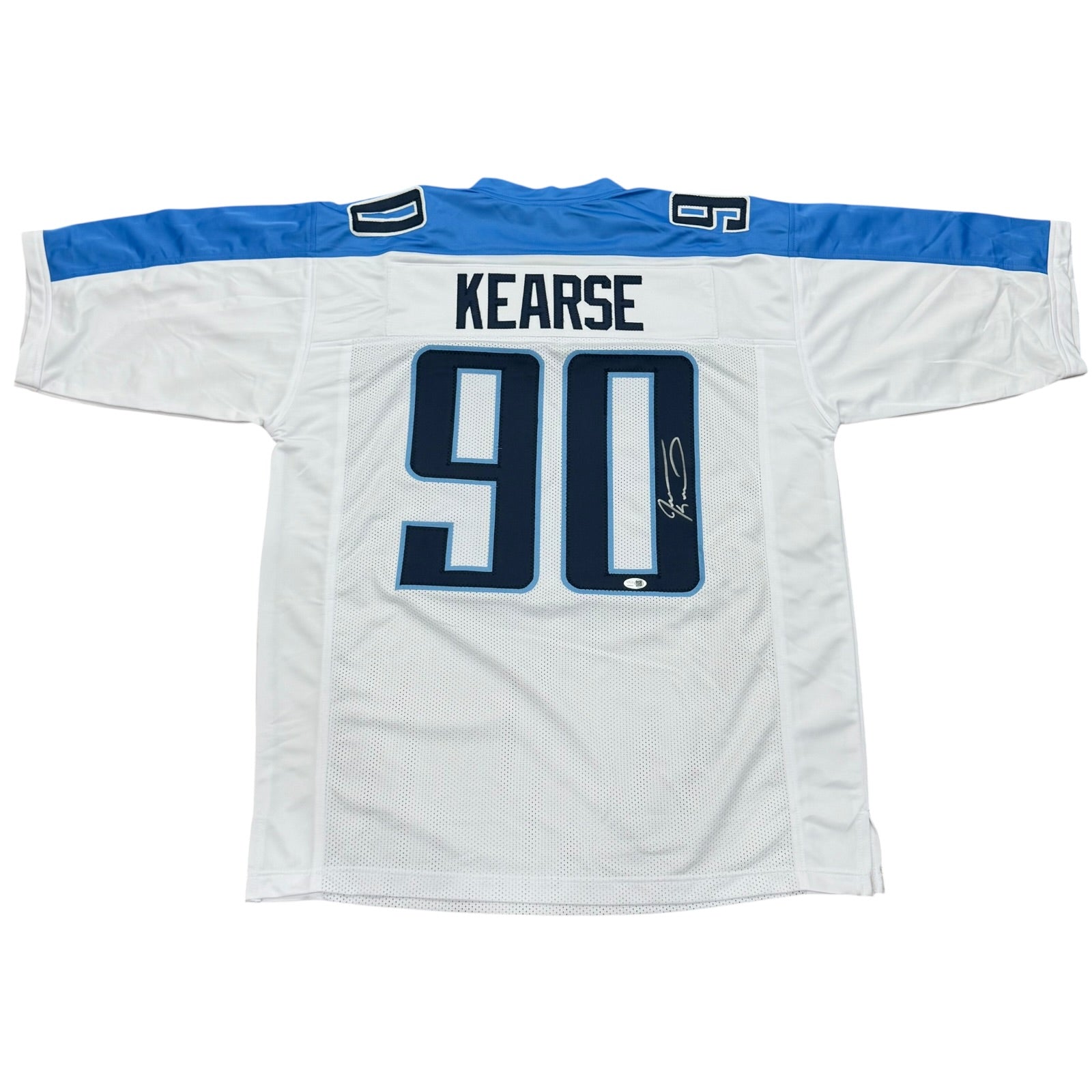 Jevon Kearse Autographed Tennessee (White #90) Custom Stitched Jersey - JSA
