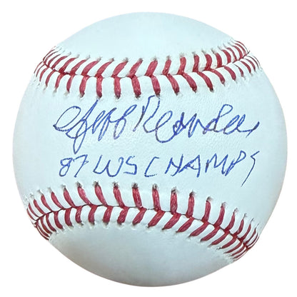 Jeff Reardon Autographed Official Major League Baseball w/ "87 WS Champs" - JSA