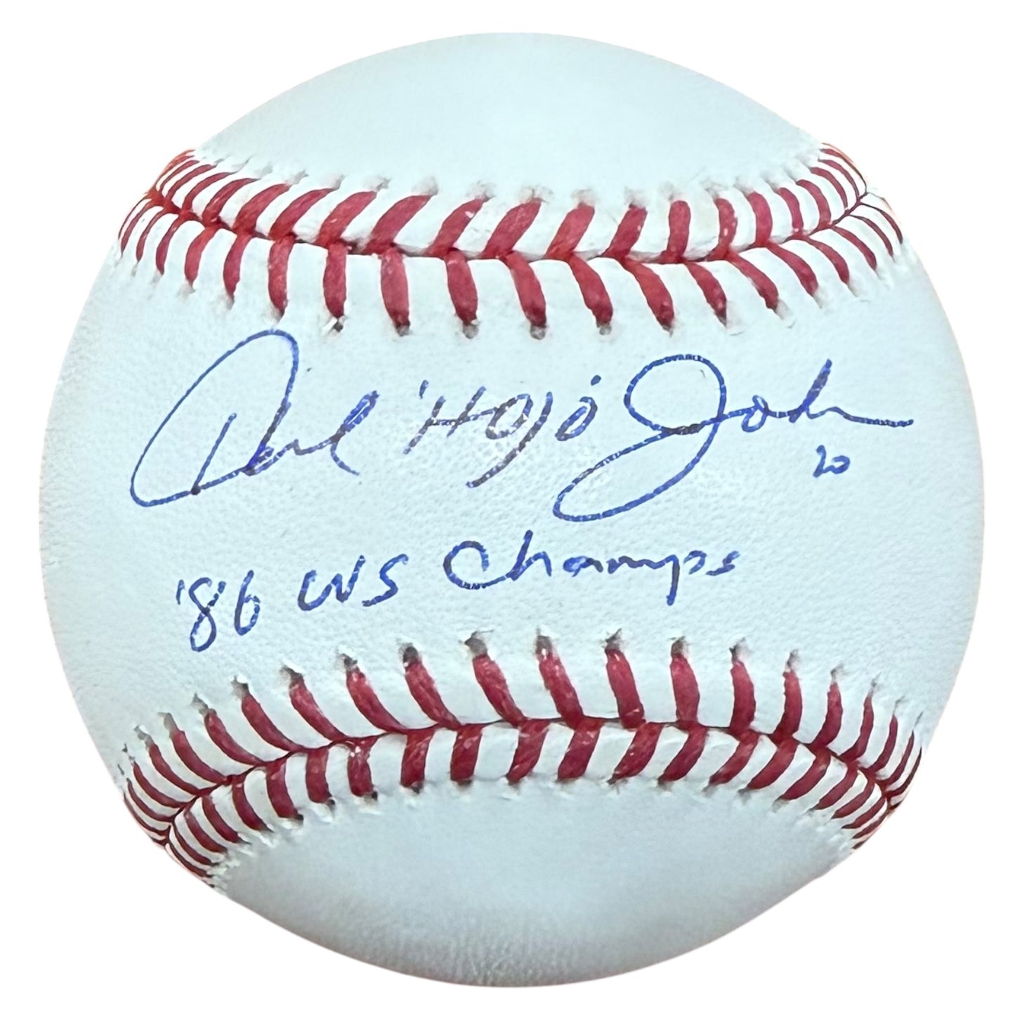 Howard Johnson Autographed Official Major League Baseball w/ "86 WS Champs" - JSA