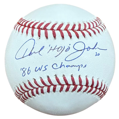 Howard Johnson Autographed Official Major League Baseball w/ "86 WS Champs" - JSA