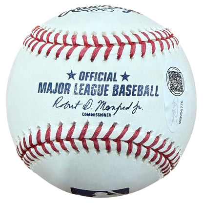Howard Johnson Autographed Official Major League Baseball w/ Multiple Stat Inscriptions - JSA