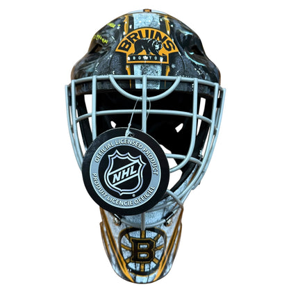 Gerry Cheevers Autographed Boston Bruins Full Size Goalie Mask w/ "HOF 85, The Mask, 2x SC Champ" - JSA