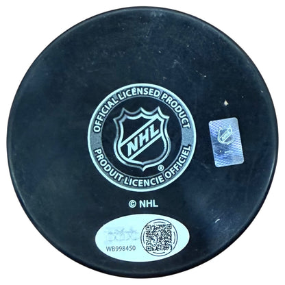 Brad Park Autographed Boston Bruins Logo Puck w/ "HOF 88" - JSA
