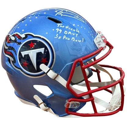 Jevon Kearse Autographed Tennessee Titans (FLASH) Deluxe Full Size Helmet w/ "The Freak, 99 DROY, 3x Pro Bowl" - JSA