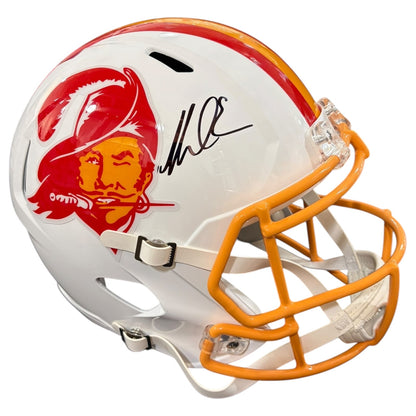 Mike Evans Autographed Tampa Bay Buccaneers (Throwback White) Deluxe Full-Size Replica Helmet - Beckett