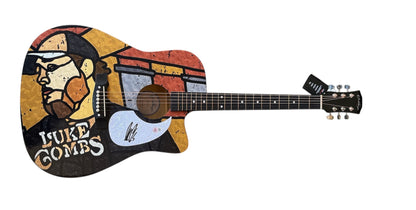 Luke Combs Wrapped Acoustic Guitar with Signature - Beckett