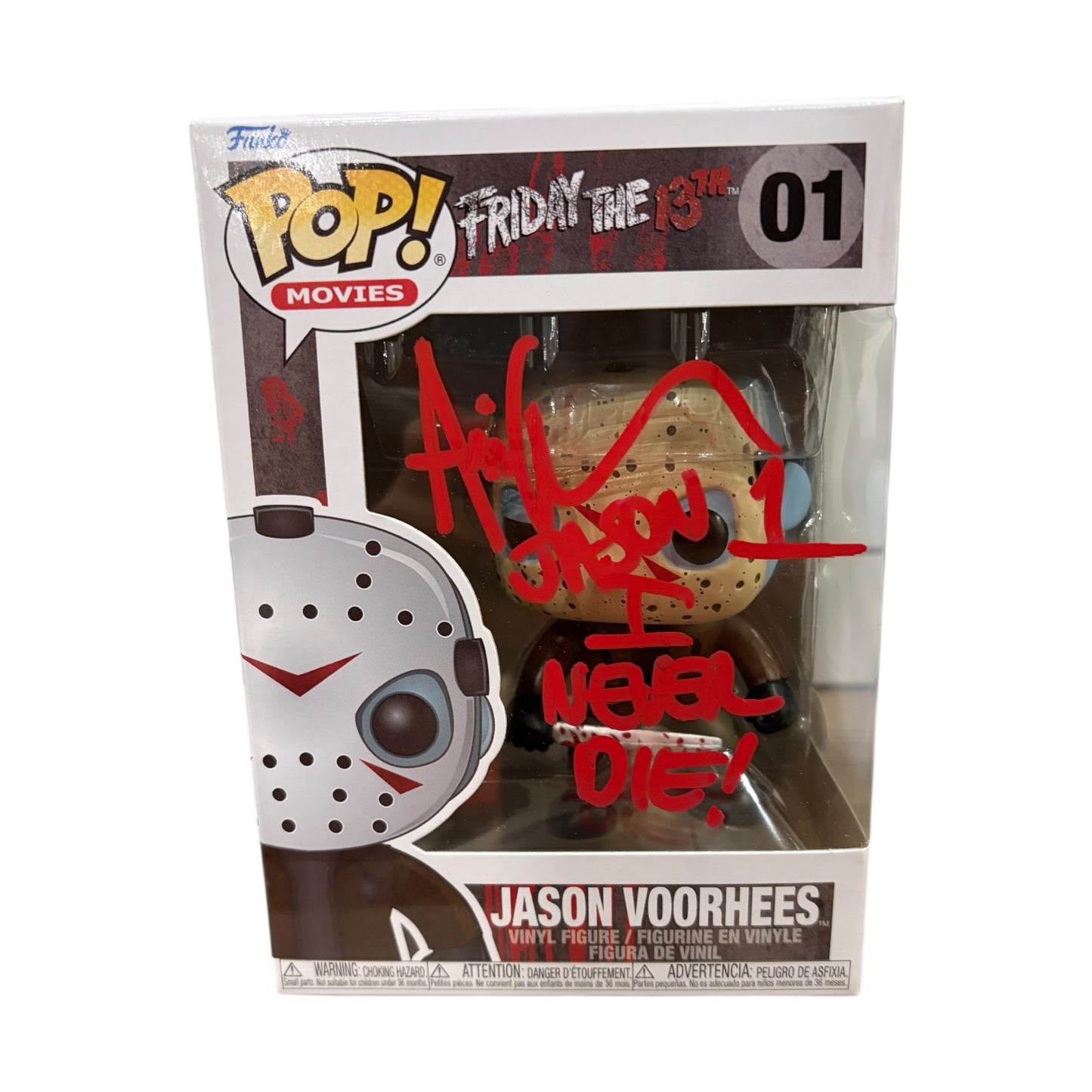 Ari Lehman Autographed Friday the 13th Funko Pop! Jason Voorhees 01 - JSA