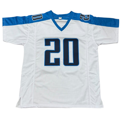 Travis Henry Autographed Tennessee (White #20) Custom Jersey - JSA