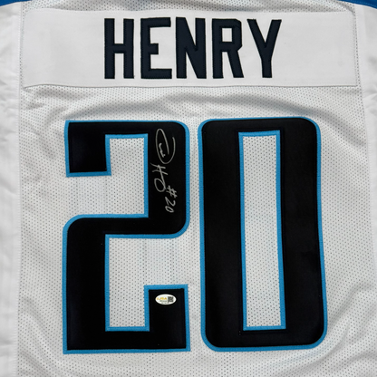 Travis Henry Autographed Tennessee (White #20) Custom Jersey - JSA