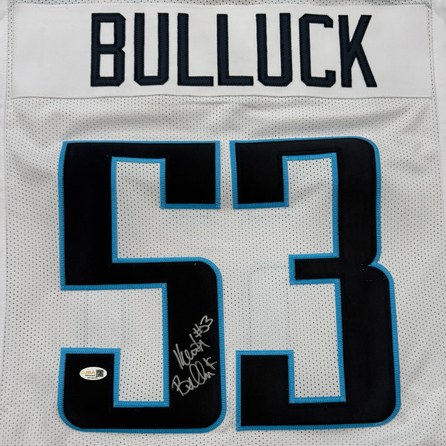 Keith Bulluck Autographed Tennessee (White #53) Custom Stitched Jersey - JSA
