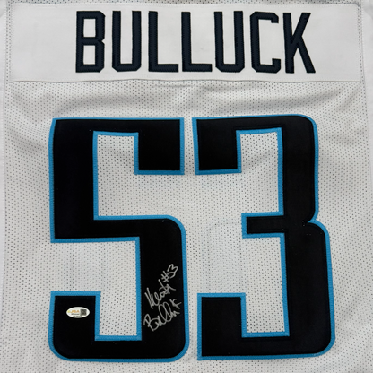 Keith Bulluck Autographed Tennessee (White #53) Custom Stitched Jersey - JSA