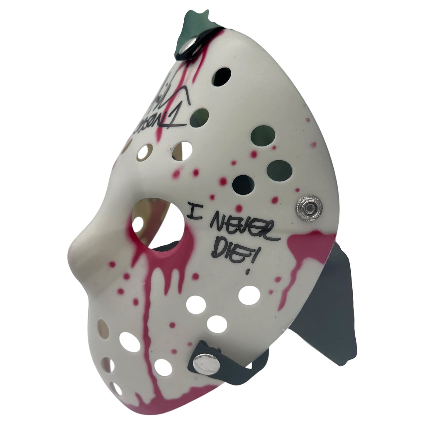 Ari Lehman Autographed 'Friday the 13th' Jason Bloody White Mask in Display Case - JSA