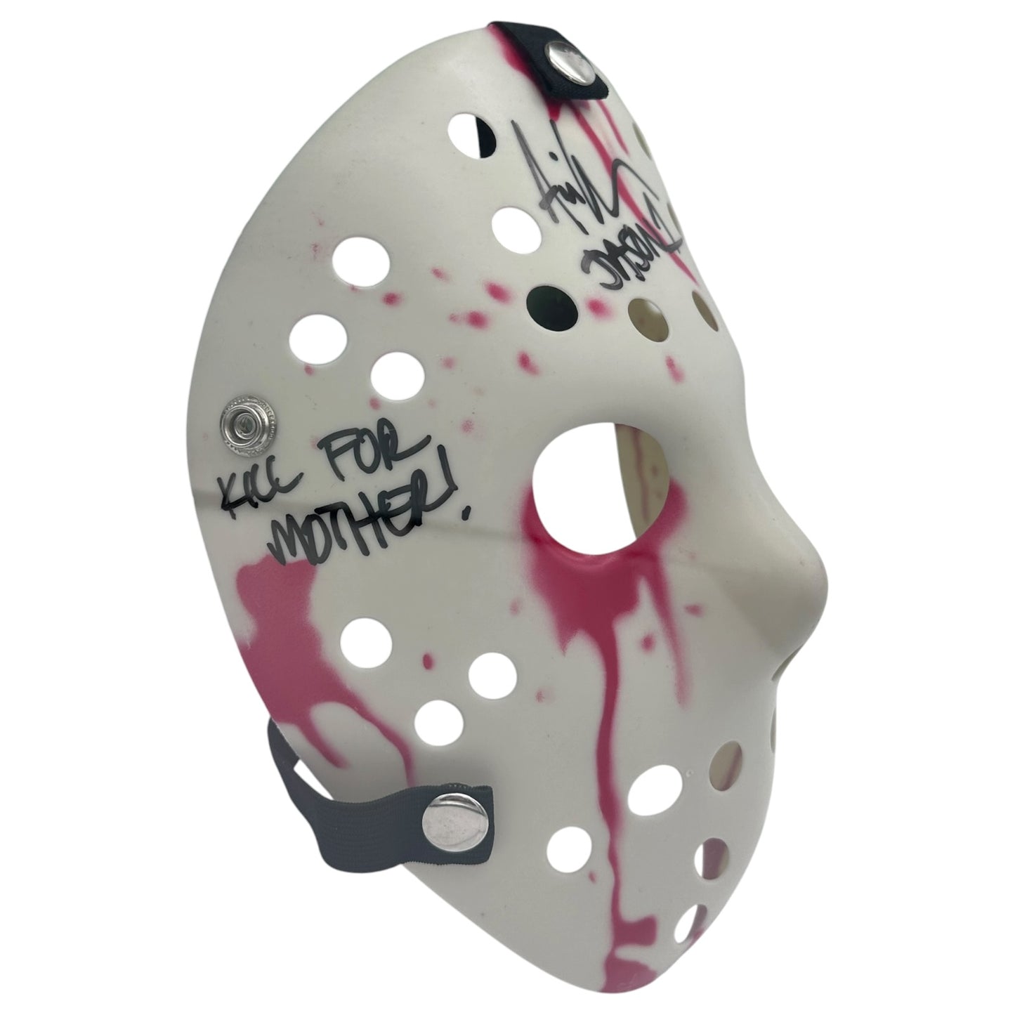 Ari Lehman Autographed 'Friday the 13th' Jason Bloody White Mask in Display Case - JSA