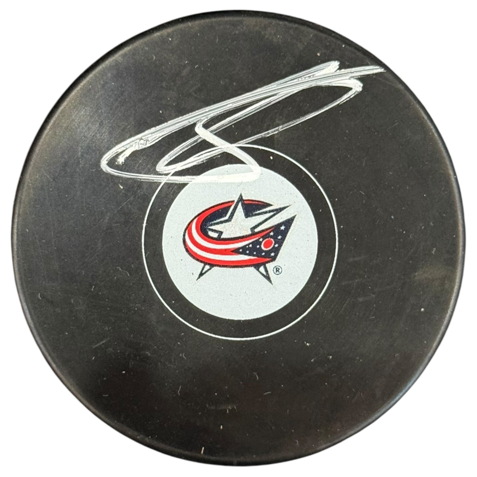 Sergei Bobrovsky Autographed Columbus Blue Jackets Hockey Puck - JSA
