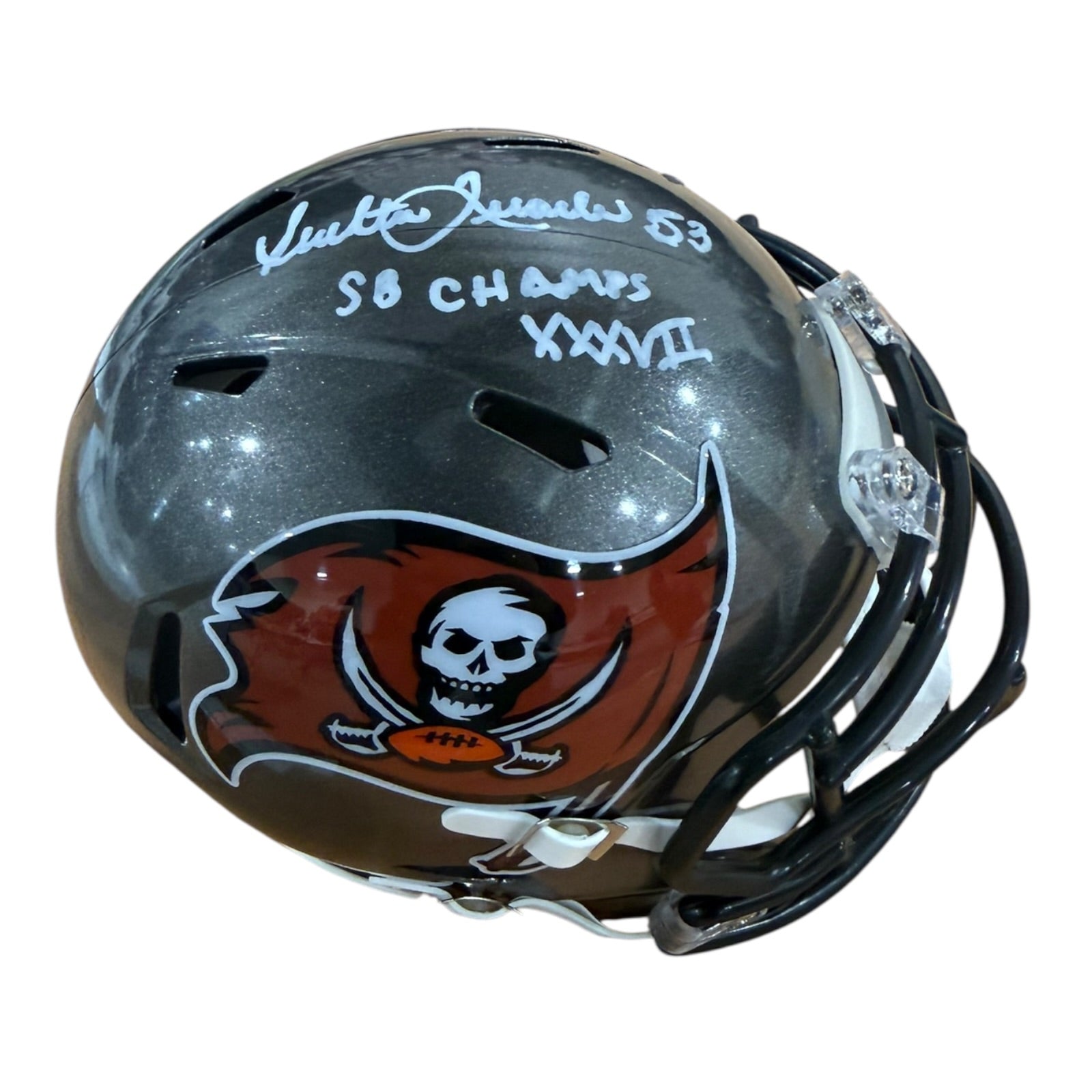 Shelton Quarles Autographed Tampa Bay Buccaneers Mini Helmet w/ 