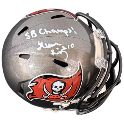 Shaun King Autographed Tampa Bay Buccaneers Mini Helmet w/ "SB XXXVII Champs" - JSA
