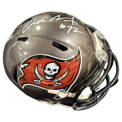 Chidi Ahanotu Autographed Tampa Bay Buccaneers Mini Helmet - JSA