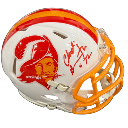 Chidi Ahanotu Autographed Tampa Bay Buccaneers (Throwback Creamsicle) Mini Helmet - JSA