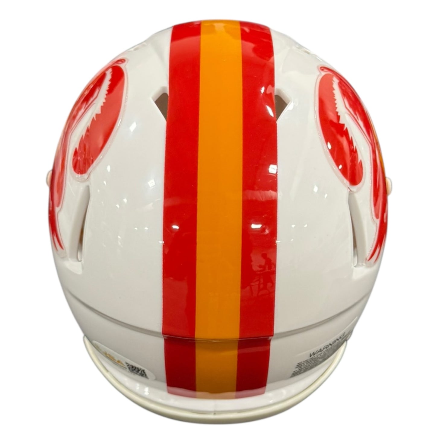 Chidi Ahanotu Autographed Tampa Bay Buccaneers (Throwback Creamsicle) Mini Helmet - JSA