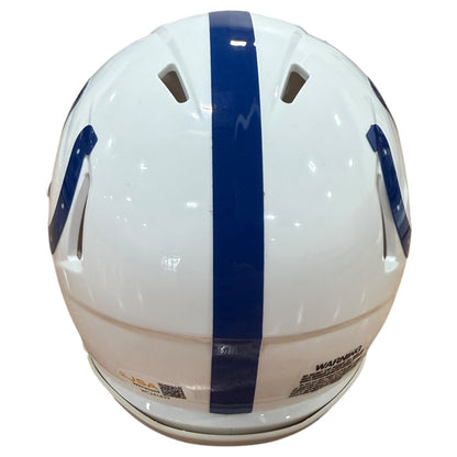 Anthony "Booger" McFarland Autographed Indianapolis Colts Mini Helmet w/ "SB XLI Champs" - JSA