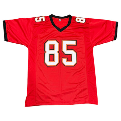 Ken Dilger Autographed Tampa Bay (Red #85) Custom Jersey w/ "SB XXXVII Champs" - JSA