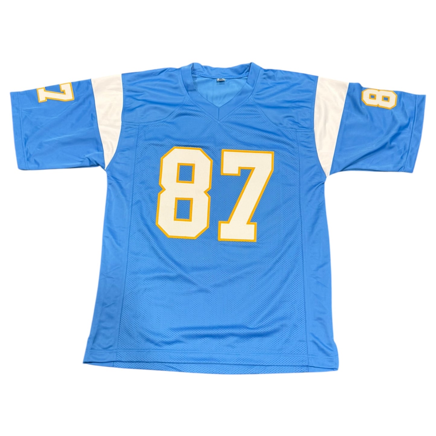 Keenan McCardell Autographed San Diego (Powder Blue #87) Custom Stitched Jersey - JSA