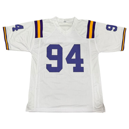 Anthony "Booger" McFarland Autographed Louisiana State Custom Stitched Jersey - JSA
