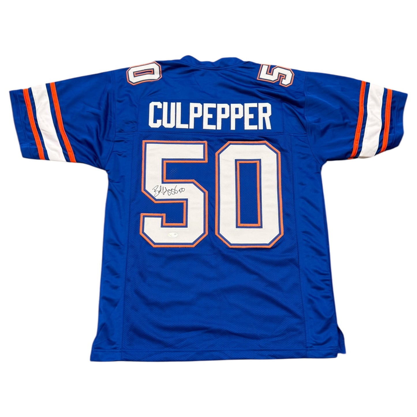 Brad Culpepper Autographed Florida (Blue #50) Custom Stitched Jersey - JSA