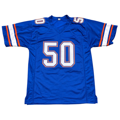 Brad Culpepper Autographed Florida (Blue #50) Custom Stitched Jersey - JSA