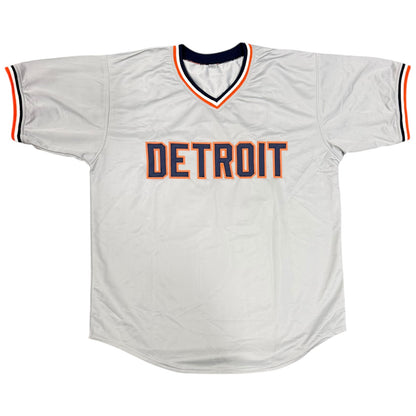 Cecil Fielder Autographed Detroit (Grey #45) Custom Jersey - JSA