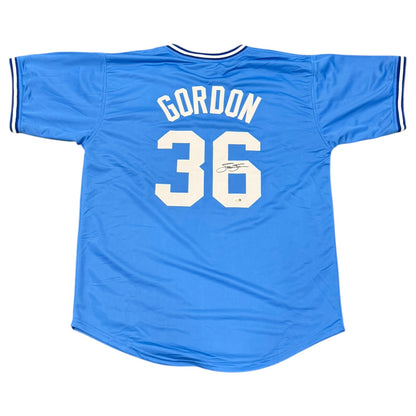Tom Gordon Autographed Kansas City (Baby Blue #36) Custom Stitched Jersey - JSA