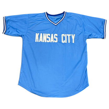 Tom Gordon Autographed Kansas City (Baby Blue #36) Custom Stitched Jersey - JSA