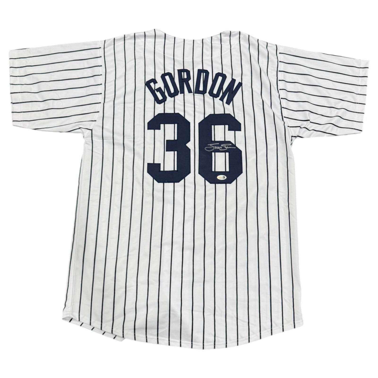 Tom Gordon Autographed Yankees (Pinstripe #36) Custom Stitched Jersey - JSA