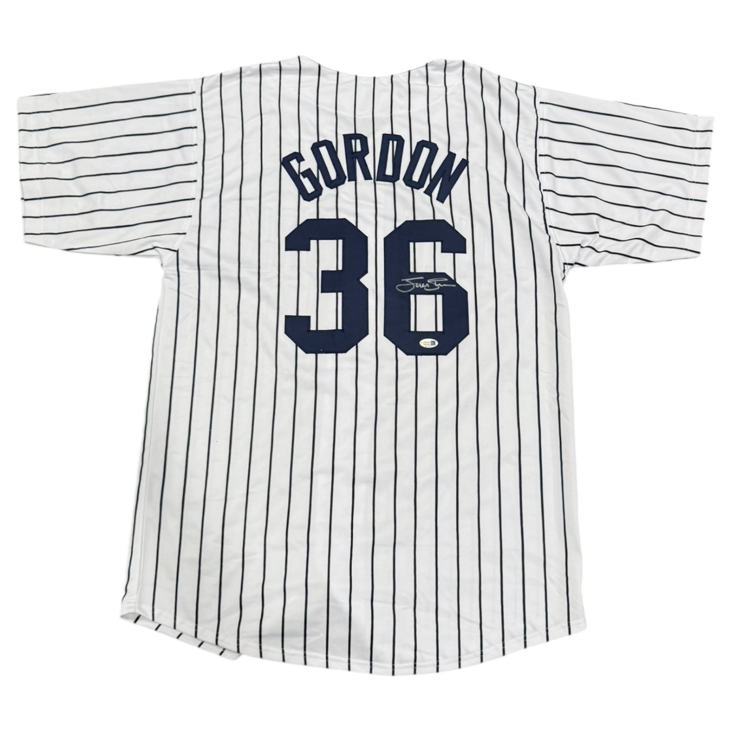 Tom Gordon Autographed Yankees (Pinstripe #36) Custom Stitched Jersey - JSA