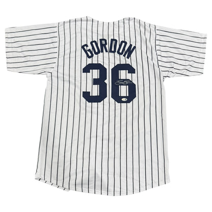 Tom Gordon Autographed Yankees (Pinstripe #36) Custom Stitched Jersey - JSA
