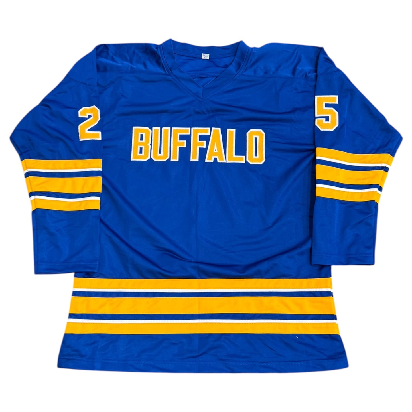 Dave Andreychuk Autographed Buffalo (Blue #25) Custom Stitched Hockey Jersey - JSA