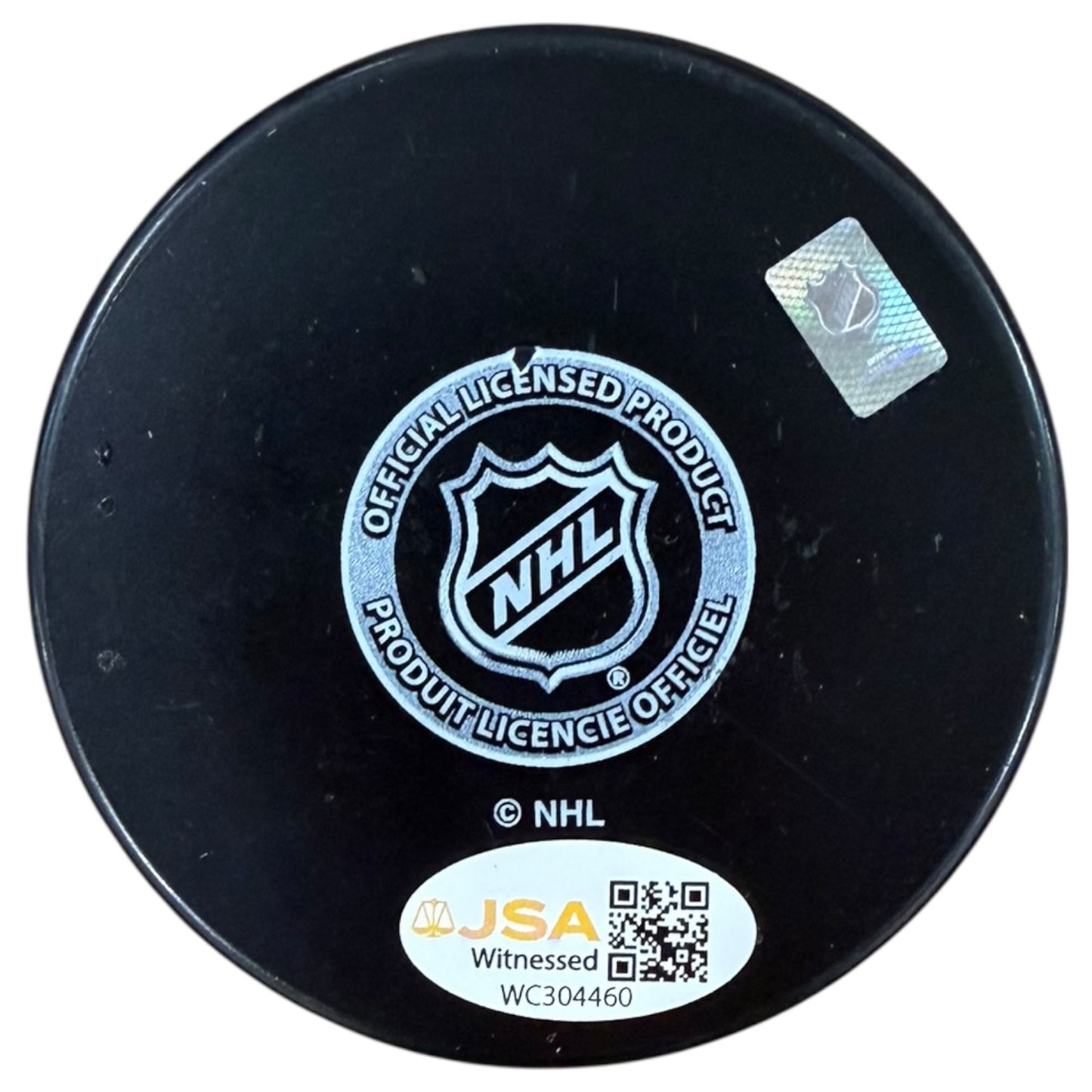 Dave Andreychuk Autographed Tampa Bay Lightning Logo Hockey Puck - JSA