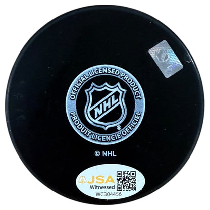 Dave Andreychuk Autographed Toronto Maple Leafs Logo Hockey Puck - JSA
